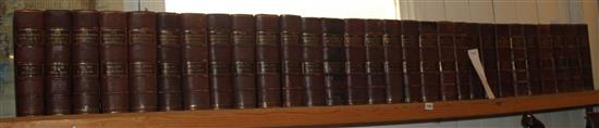 The Encyclopaedia Britannica, Eleventh Edition, 29 vols, 4to, gilt-tooled red three-quarter Morocco